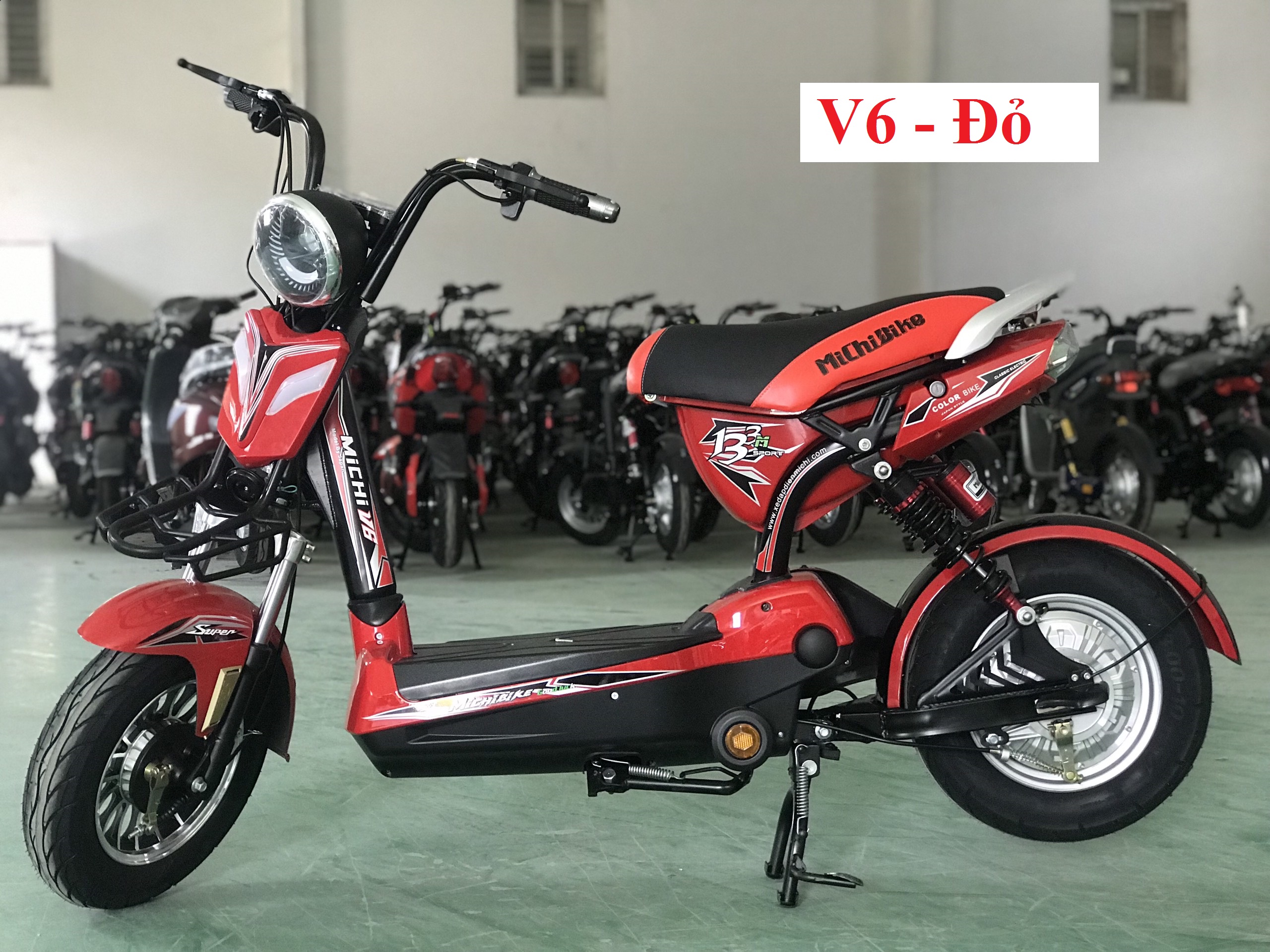Xe đạp điện MiChi V6 - Đỏ